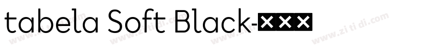 tabela Soft Black字体转换 tabela Soft Black字体转换